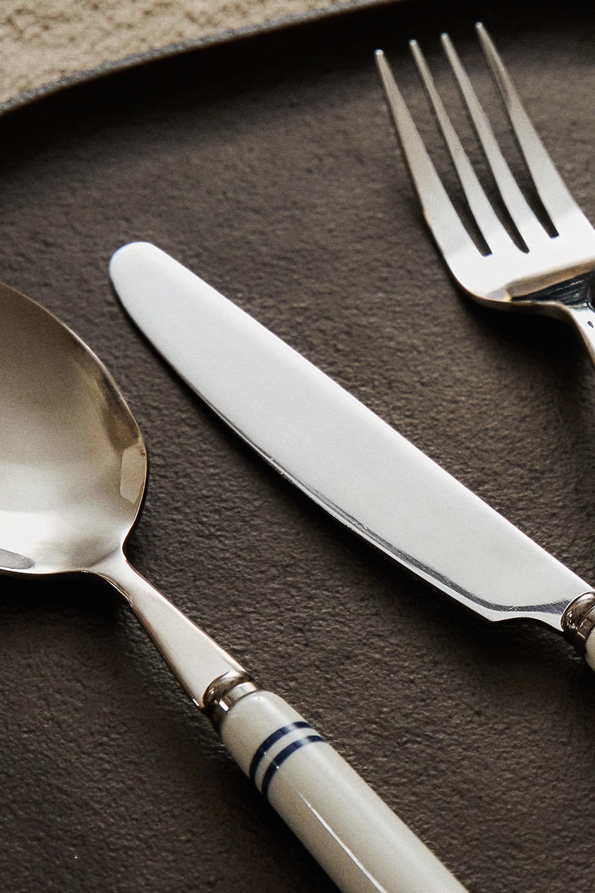 4-PIECE CERAMIC FLATWARE SET